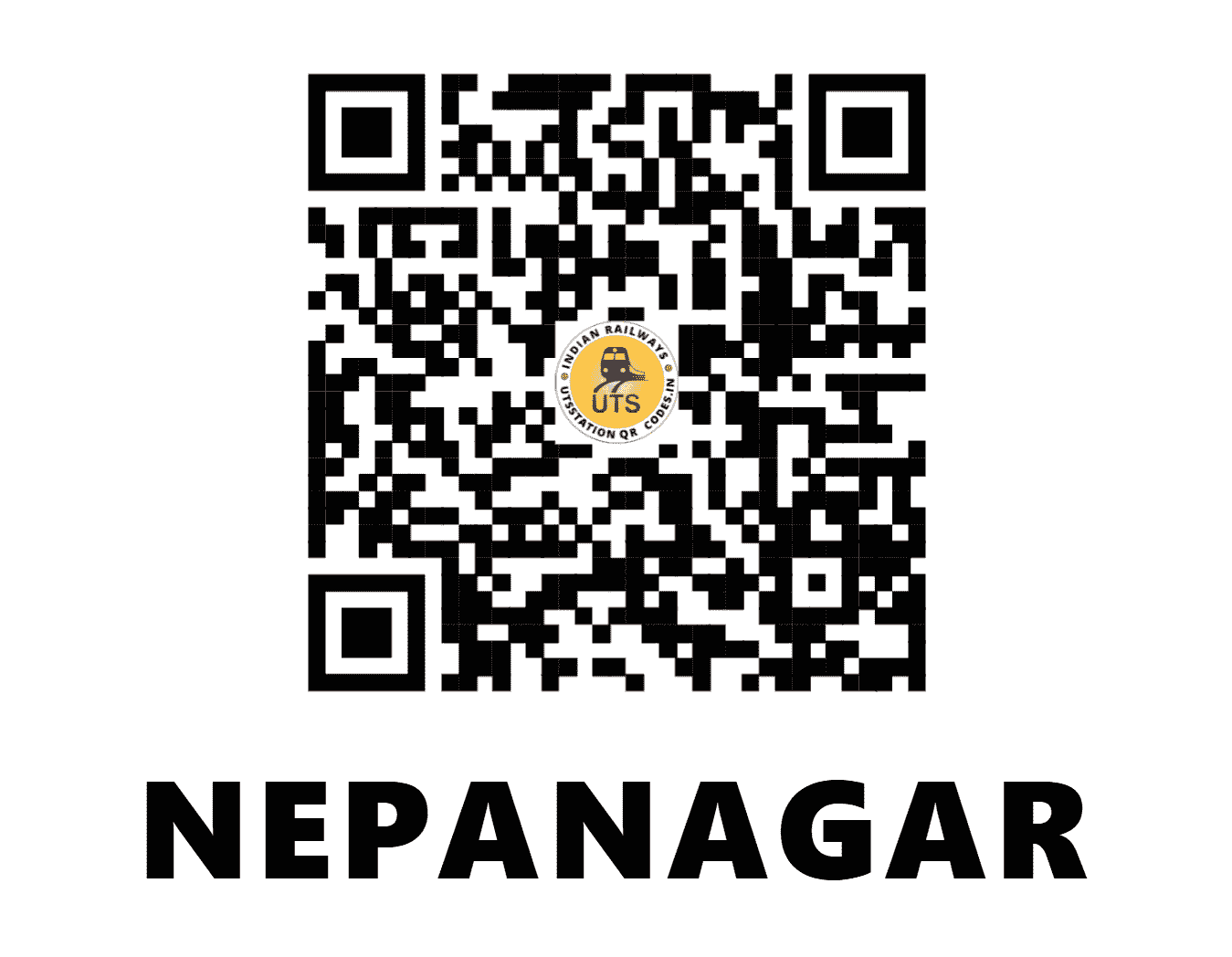 UTS QR Code for NEPANAGAR - NPNR (CR - MADHYA PRADESH)